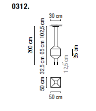 Lampa wisząca VIBIA WIREFLOW 3 - 6