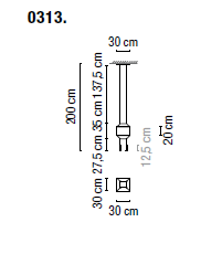 Lampa wisząca VIBIA WIREFLOW 3 - 7